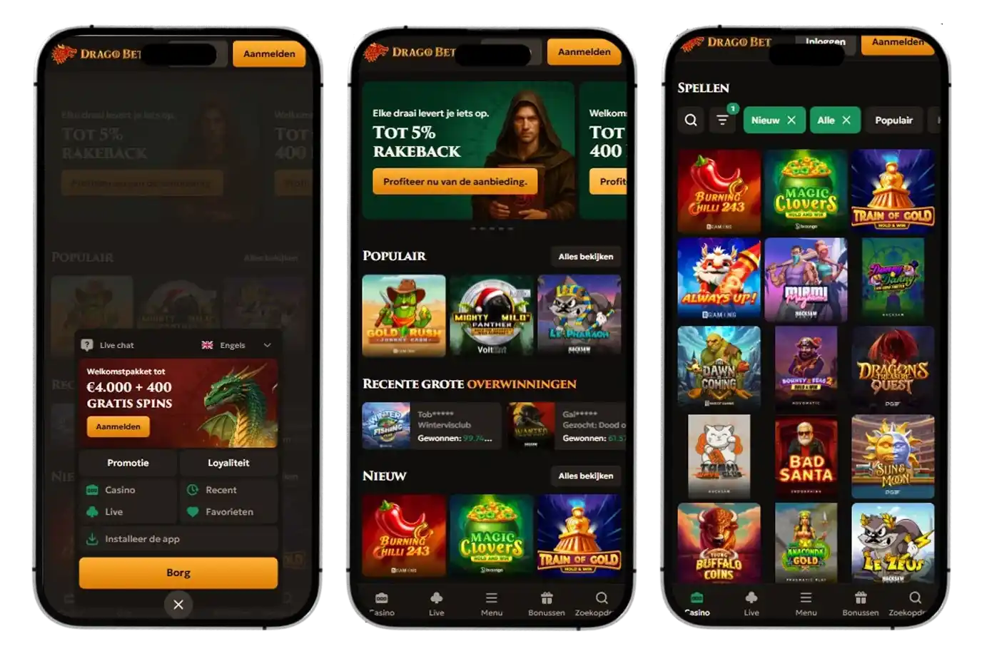 drago bet casino review section 3